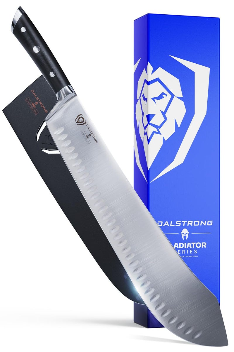 Dalstrong Bull Nose Butcher Knife - 14 inch - Gladiator Series Elite - High Carbon Premium German Steel - Black G10 Handle - Meat BBQ Knife - Sheath Included - NSF Certified - Image 1